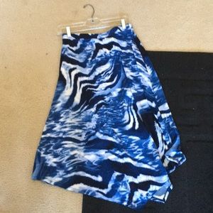 Patterned Midi Skirt